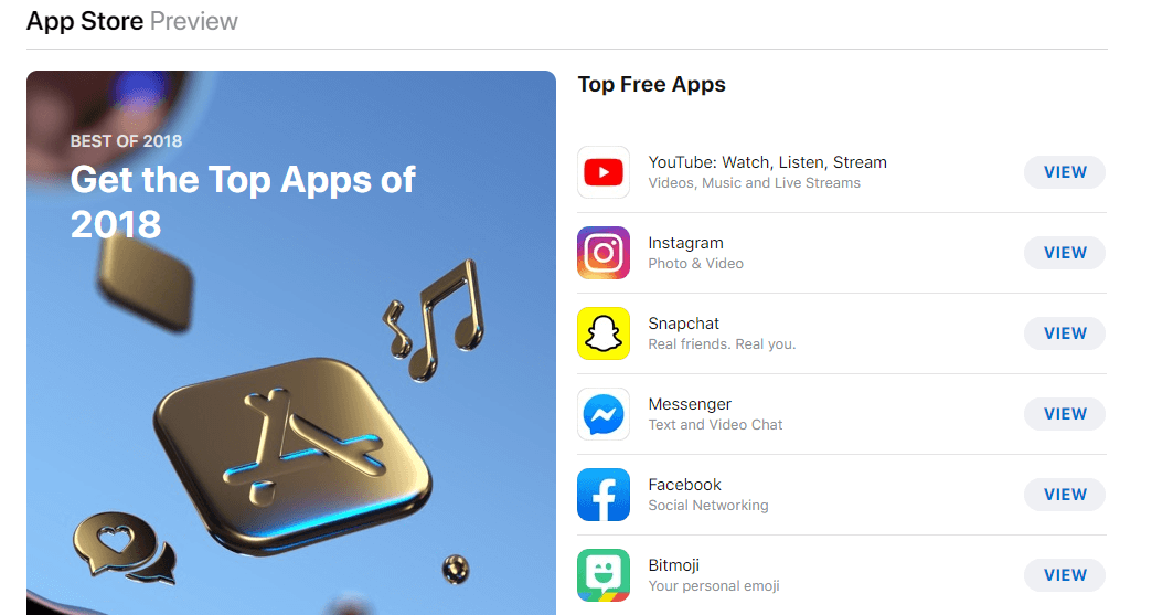 Инстаграм – второе по числу загрузок бесплатное приложение в AppStore